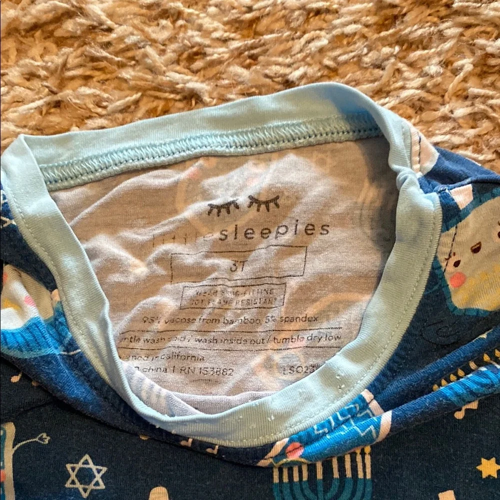 Little SLEEPIES Kids Blue Pajamas Set - Picture 2 of 4